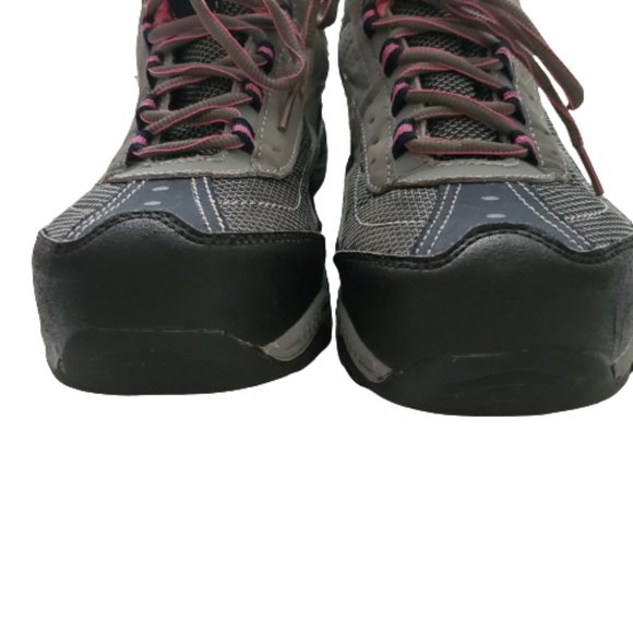 Brahma Women's Sarah Steel Toe Low Work Safety Shoe Gray/Pink Size USA 10 - Picture 9 of 11